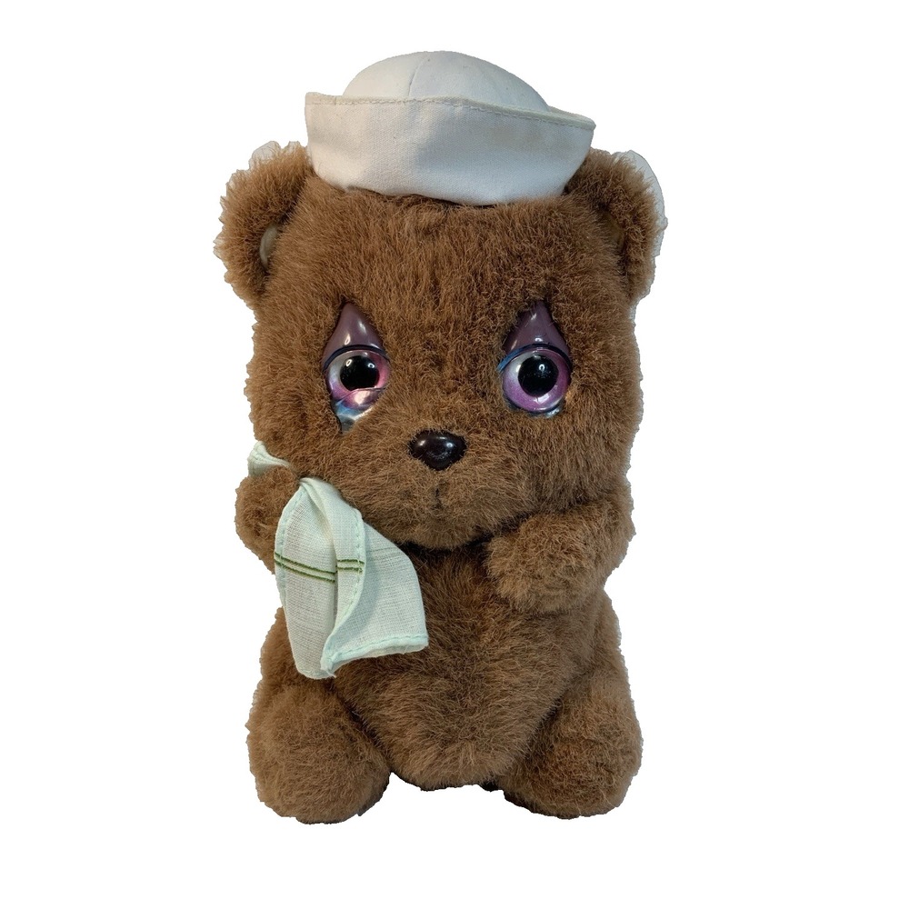 Vintage (1983) Mattel Emotions Crying Teddy Bear Plush Sadboy‎ Necessity